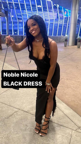 NOBLE NICOLE BLACK DRESS