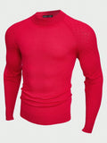 Manfinity Men Solid Raglan Sleeve Sweater